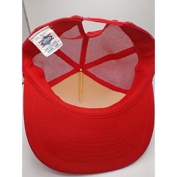 VTG Route 66 Retro Trucker Hat 🧢 Red White Snapback Mesh Cap - Picture 5 of 9